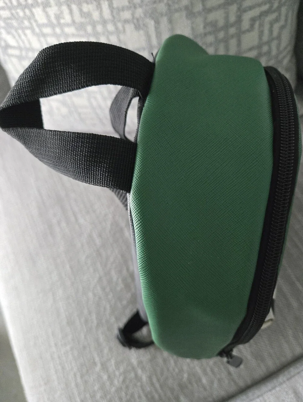 This green and black Friends Central Perk faux leather mini backpack